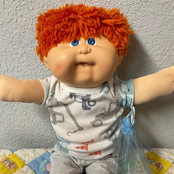 RARE Vintage Cabbage Patch Kid Designer Line Boy Red Hair Blue Eyes HM#18 1989 - Picture 2 of 8